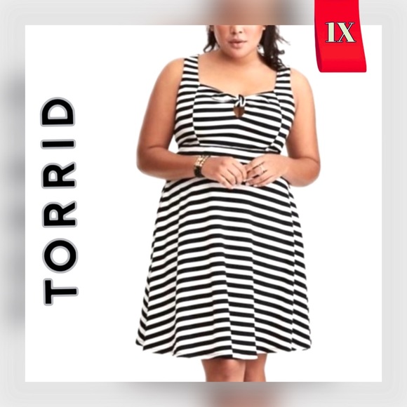 torrid Dresses & Skirts - ➕🌻 TORRID || Plus-Size Gothic Pin-Up Skater Dress-